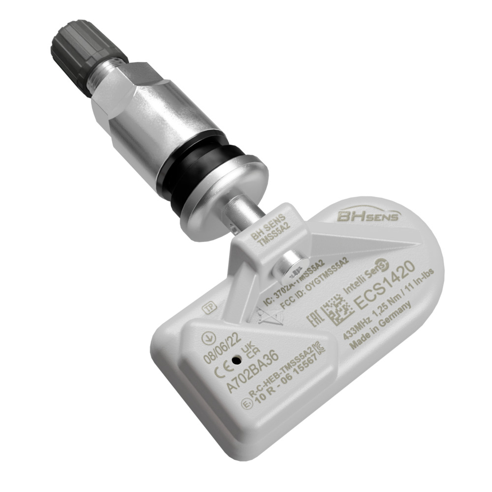 Датчик TPMS HUF (BH Sens) ECS1420, 433МГц, зажимной, металл., серебро