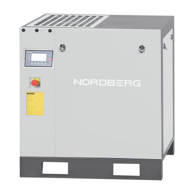 Компрессор винтовой, 7,5 кВт, 10 бар, 900 л/мин, без ресивера, серый NORDBERG NCC10-G